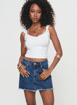 product Crystal Bay Skort Mid Wash Princess Polly High Waisted Shorts 