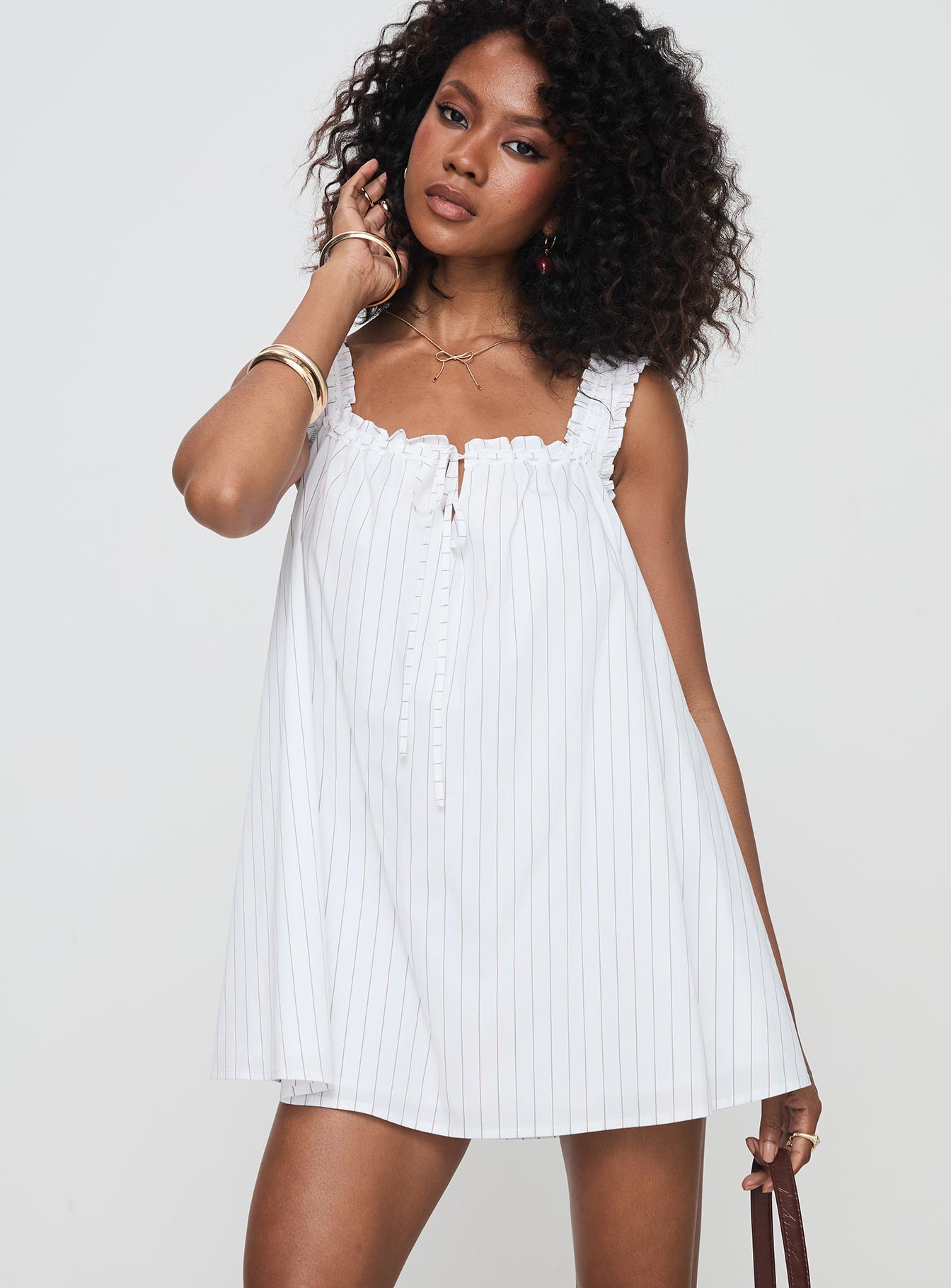 Swing Mini Dress Stripe | Princess Polly