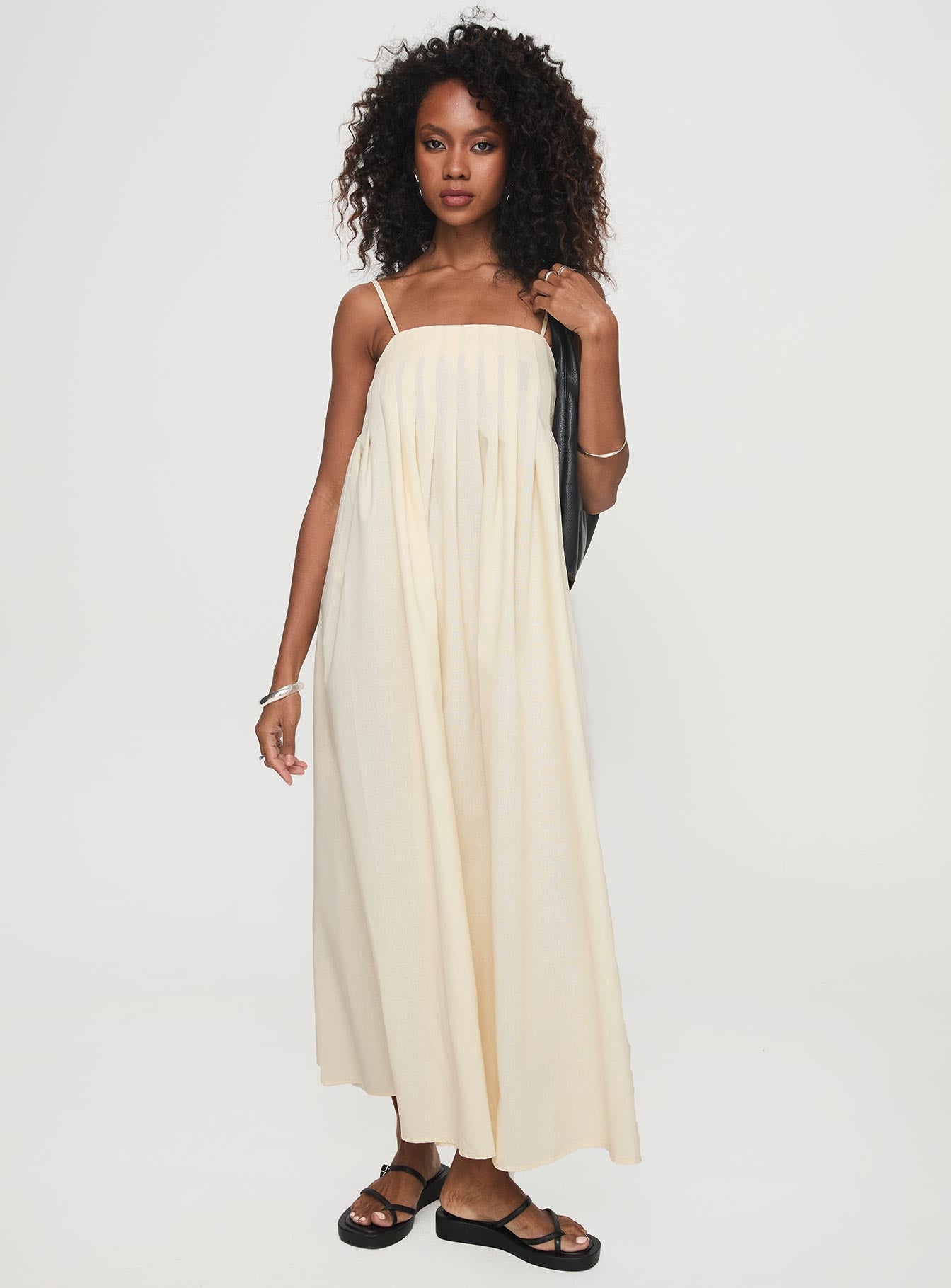 Frankye maxi dress cream