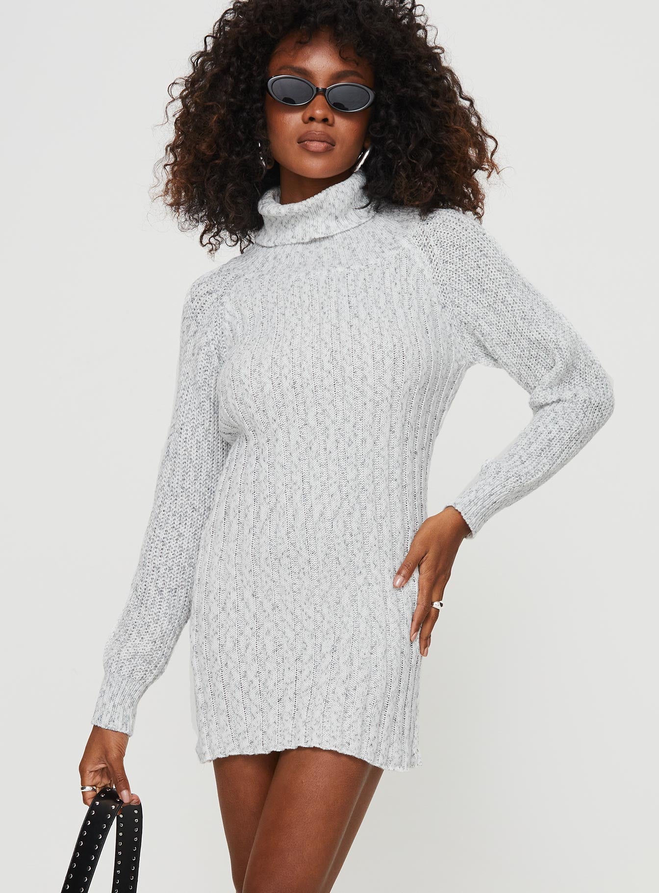 Barrish sweater mini dress grey