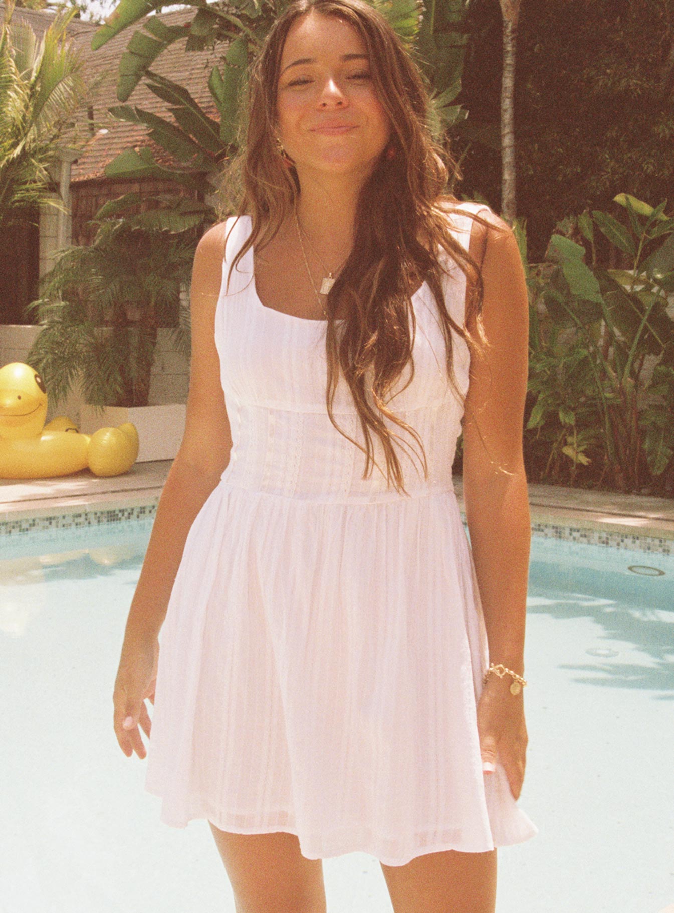 lorinda mini dress white kristinendalton on LTK