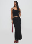 product Mastermind Ruched Maxi Skirt Black Princess Polly  Maxi 