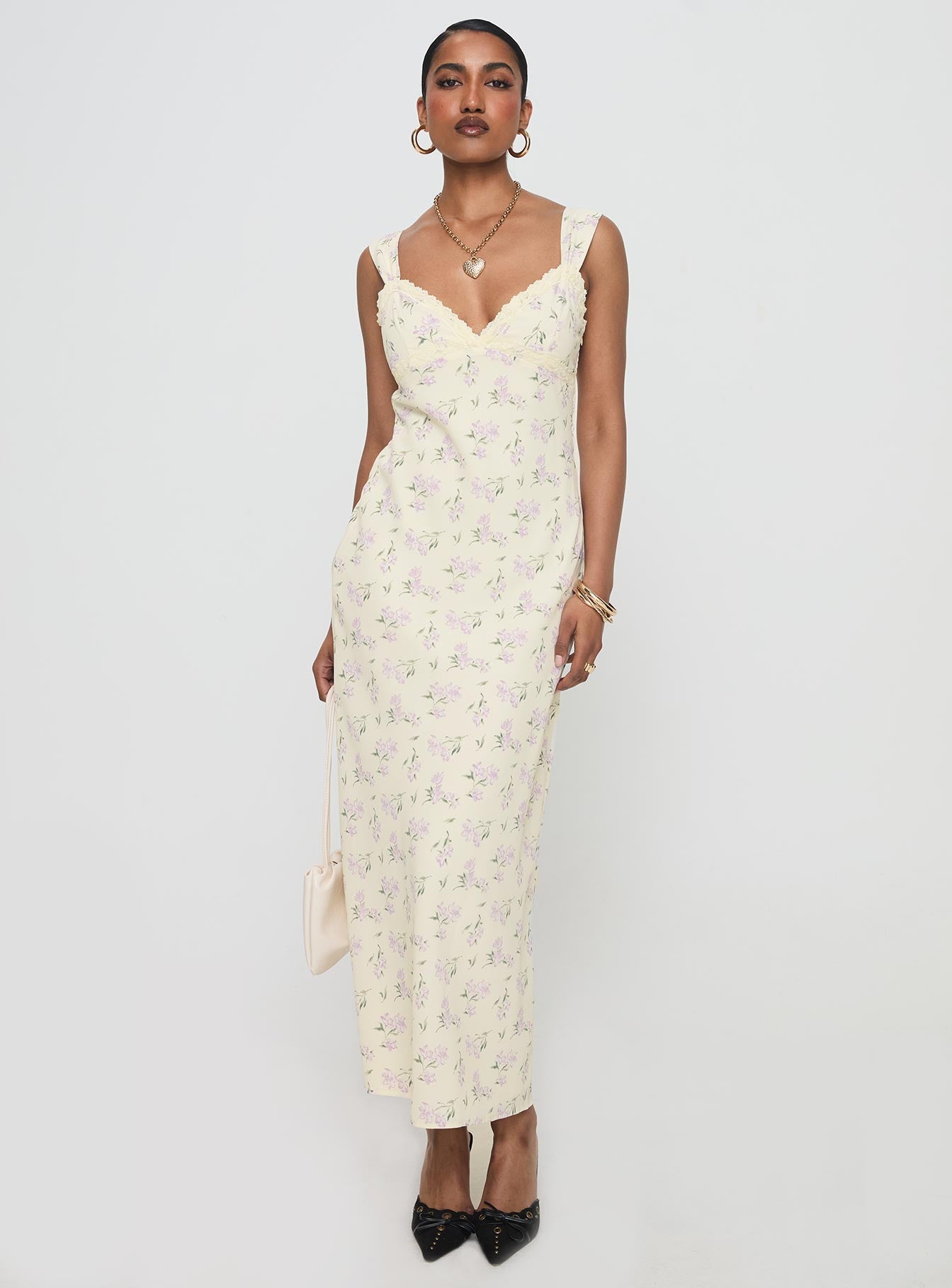 Fernwood Maxi Dress Yellow Floral | Princess Polly Fernwood Maxi Dress Yellow Floral | Princess Polly
