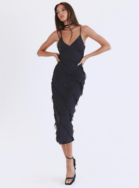 Lars Maxi Dress Black | Princess Polly Lars Maxi Dress Black | Princess Polly
