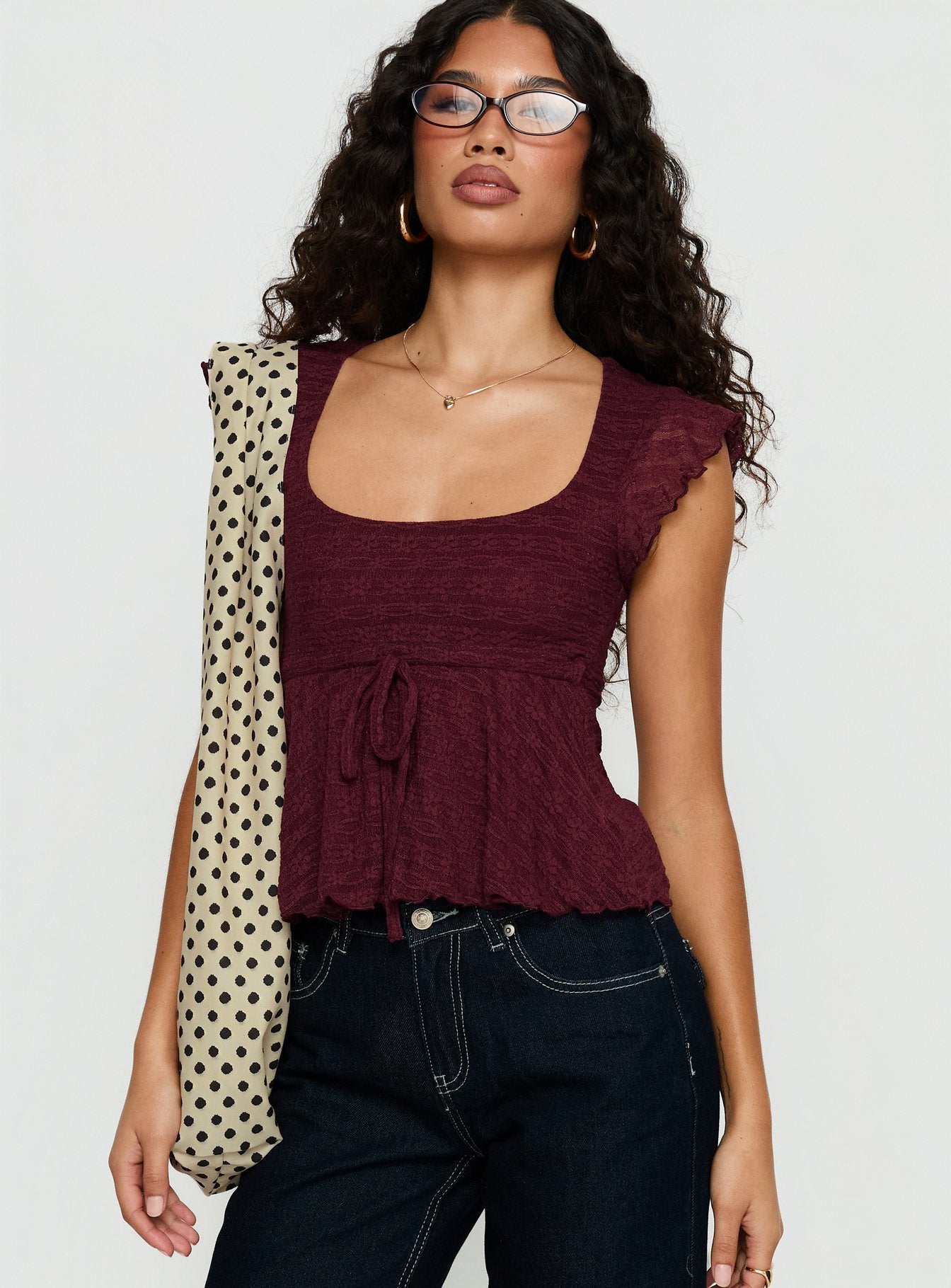 トップス ANDMARY Alison frill tops andmary Alison frill tops - メルカリ