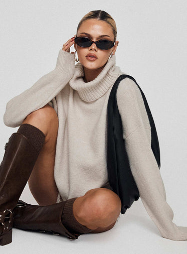 Oswin Turtleneck Sweater Oatmeal