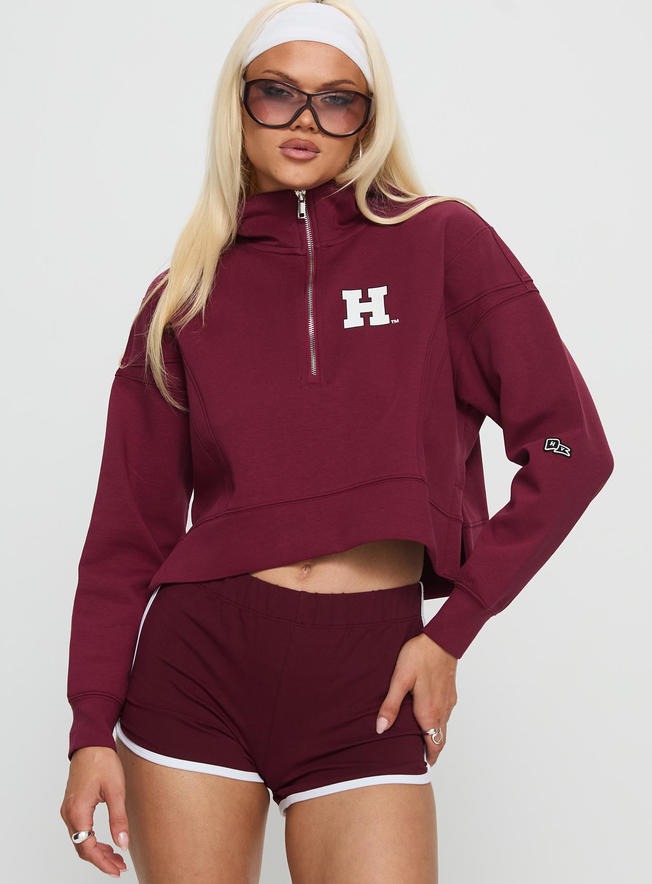 Harvard Buttersport Half-zip Hoodie | Princess Polly