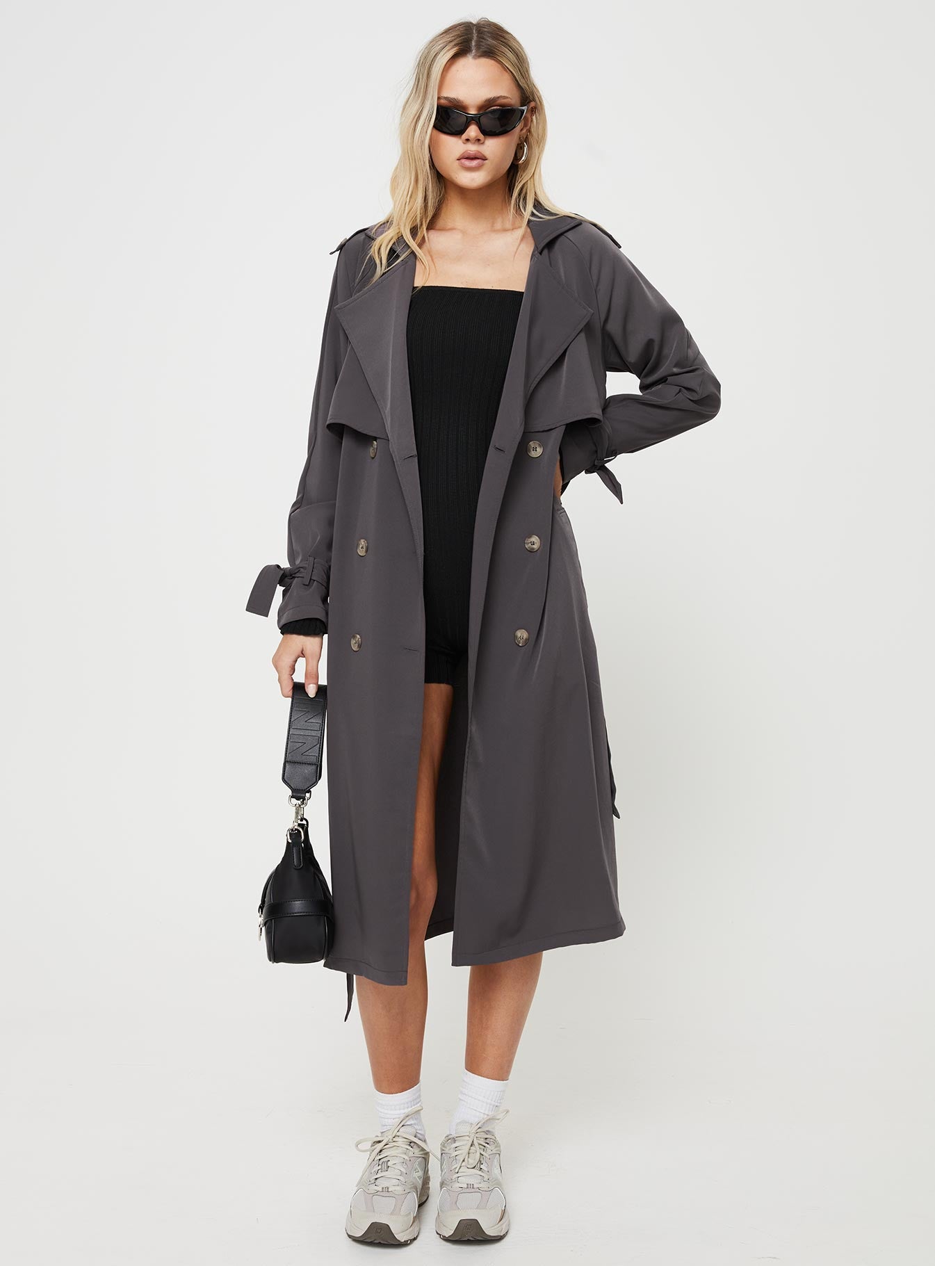 Vero moda petite fluid hotsell trench coat