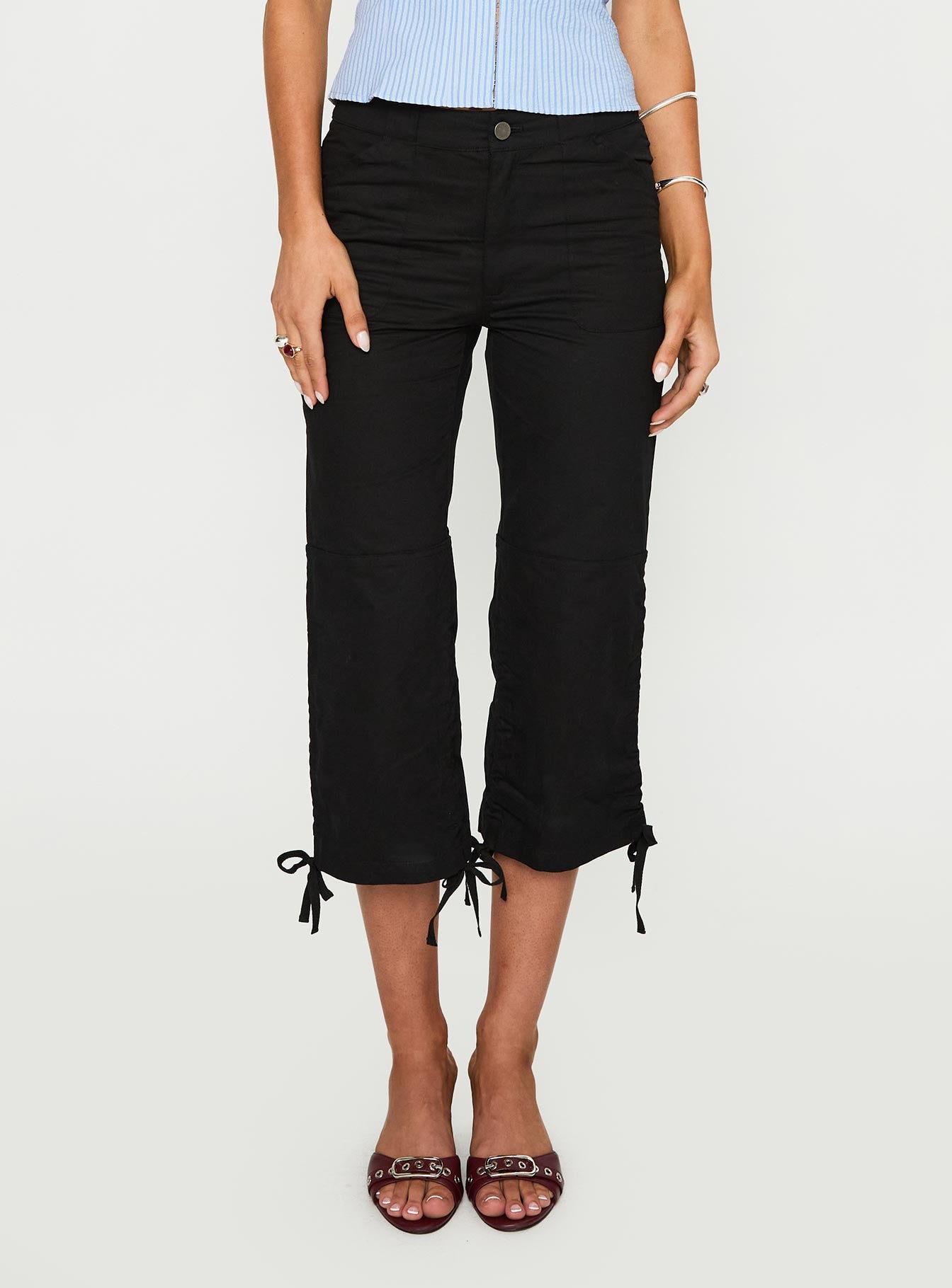 Hot Rod Capri Pant Black | Princess Polly Hot Rod Capri Pant Black | Princess Polly