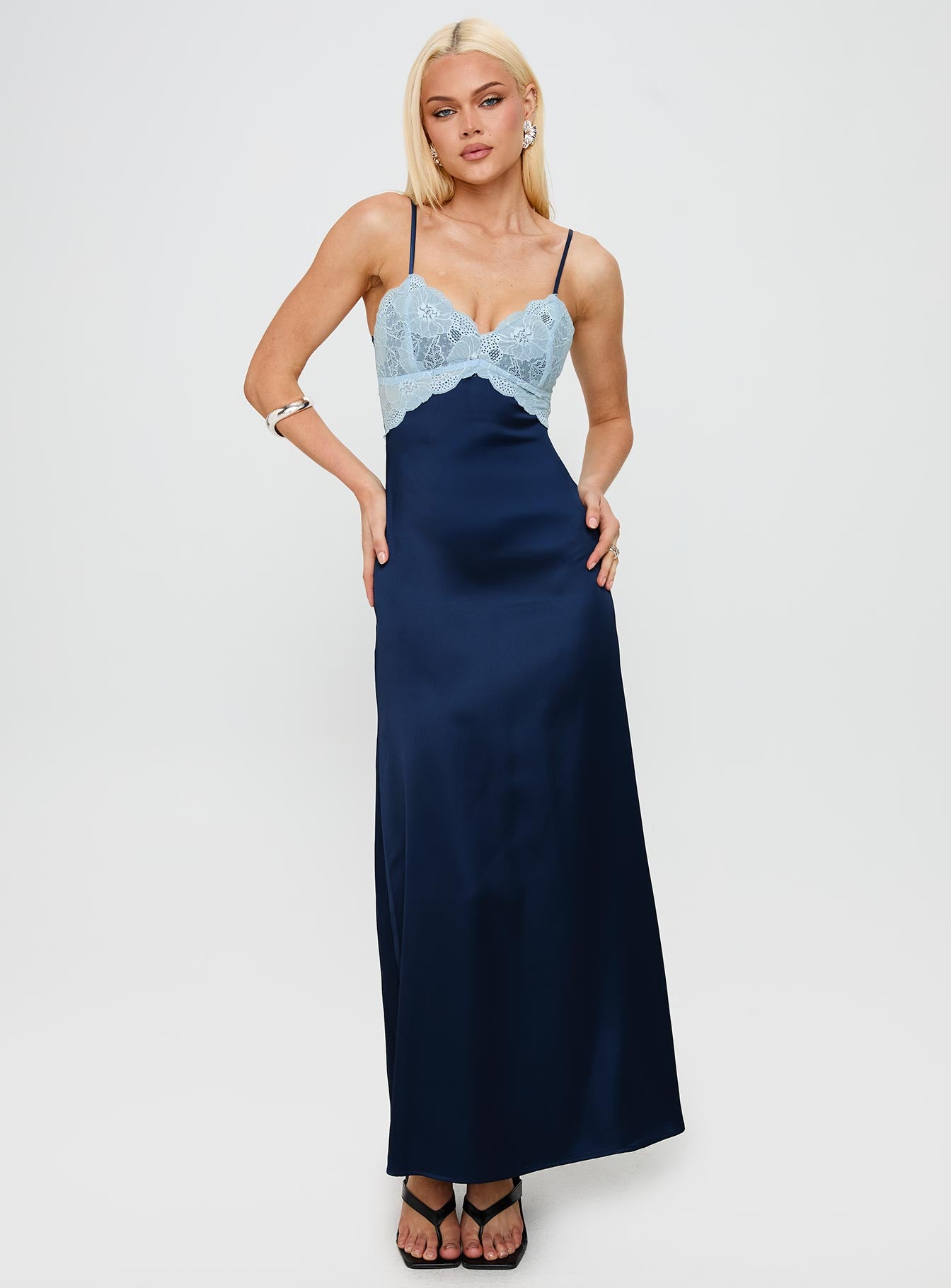 Better Than Words Lace Maxi Dress Navy | Princess Polly Better Than Words Lace Maxi Dress Navy | Princess Polly