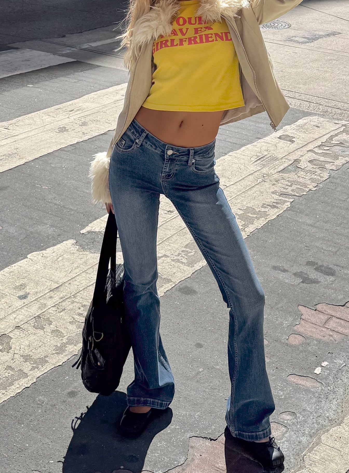 Bethany Low Rise Bootleg Jeans Mid Wash