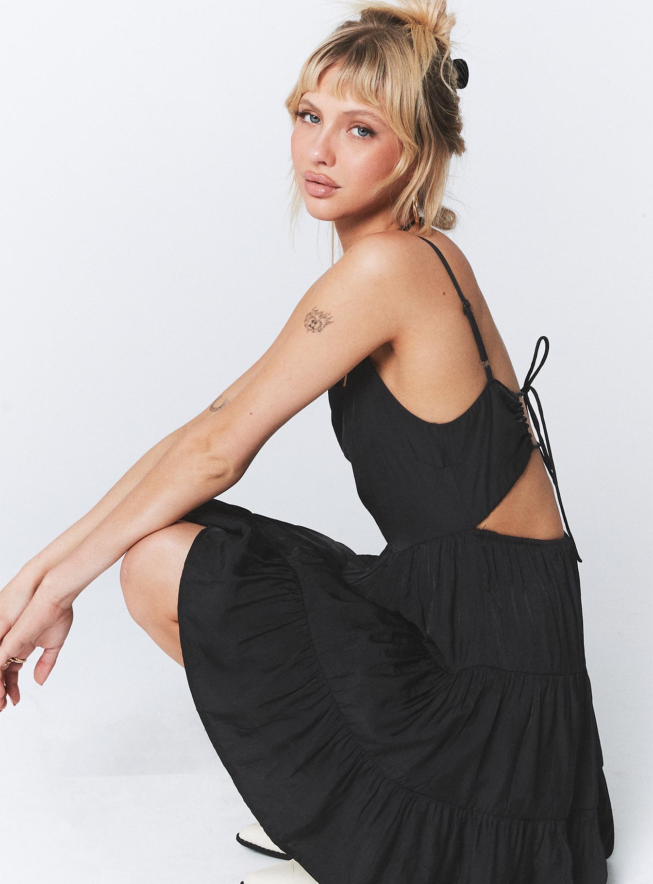 Summer Break Mini Dress Black | Princess Polly Summer Break Mini Dress Black | Princess Polly