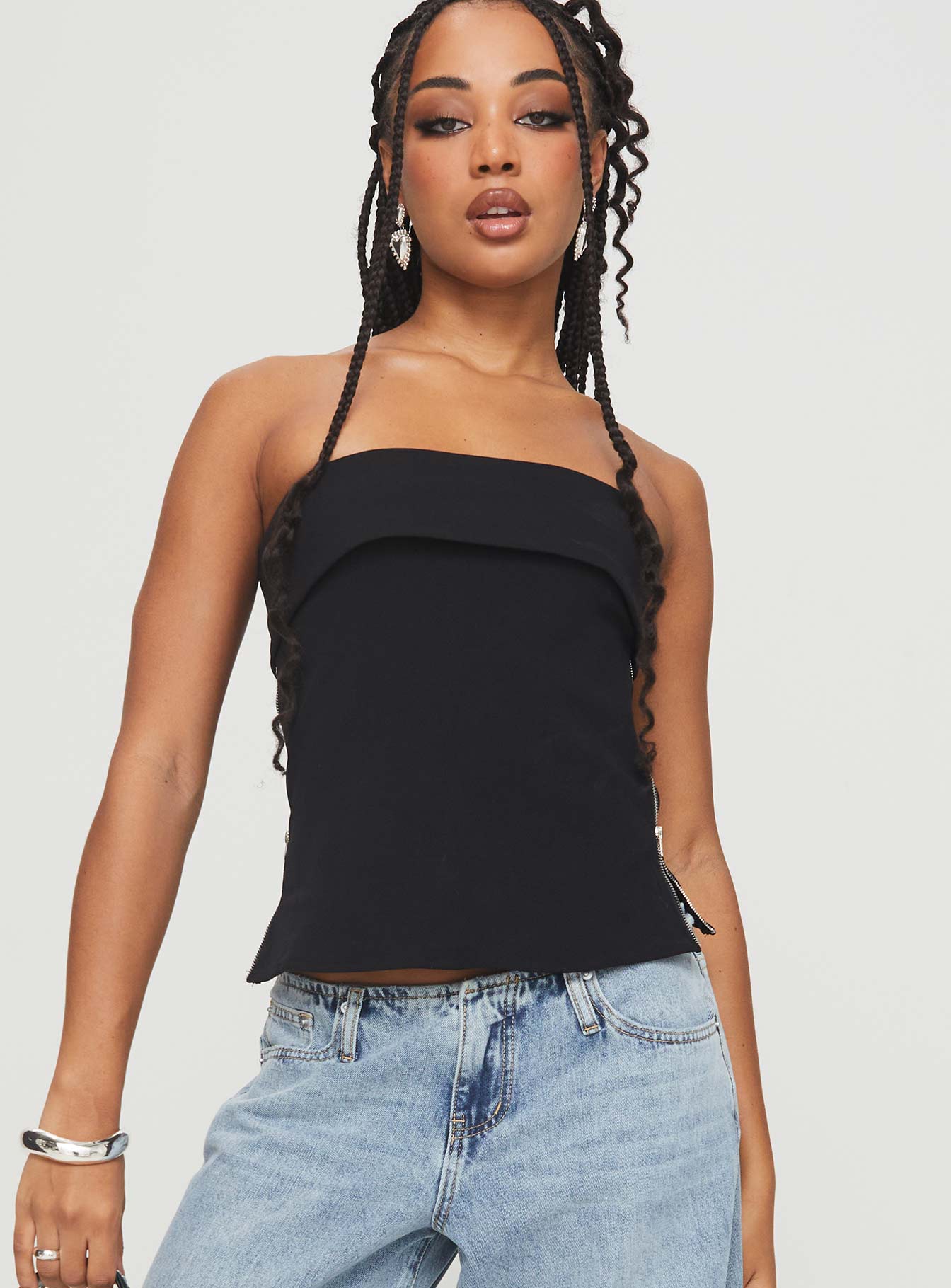 Matza strapless top black