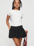 product Mersale Bubble Hem Mini Skirt Black Princess Polly  Mini Skirts 