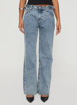 Sidle Low Rise Jeans Light Wash