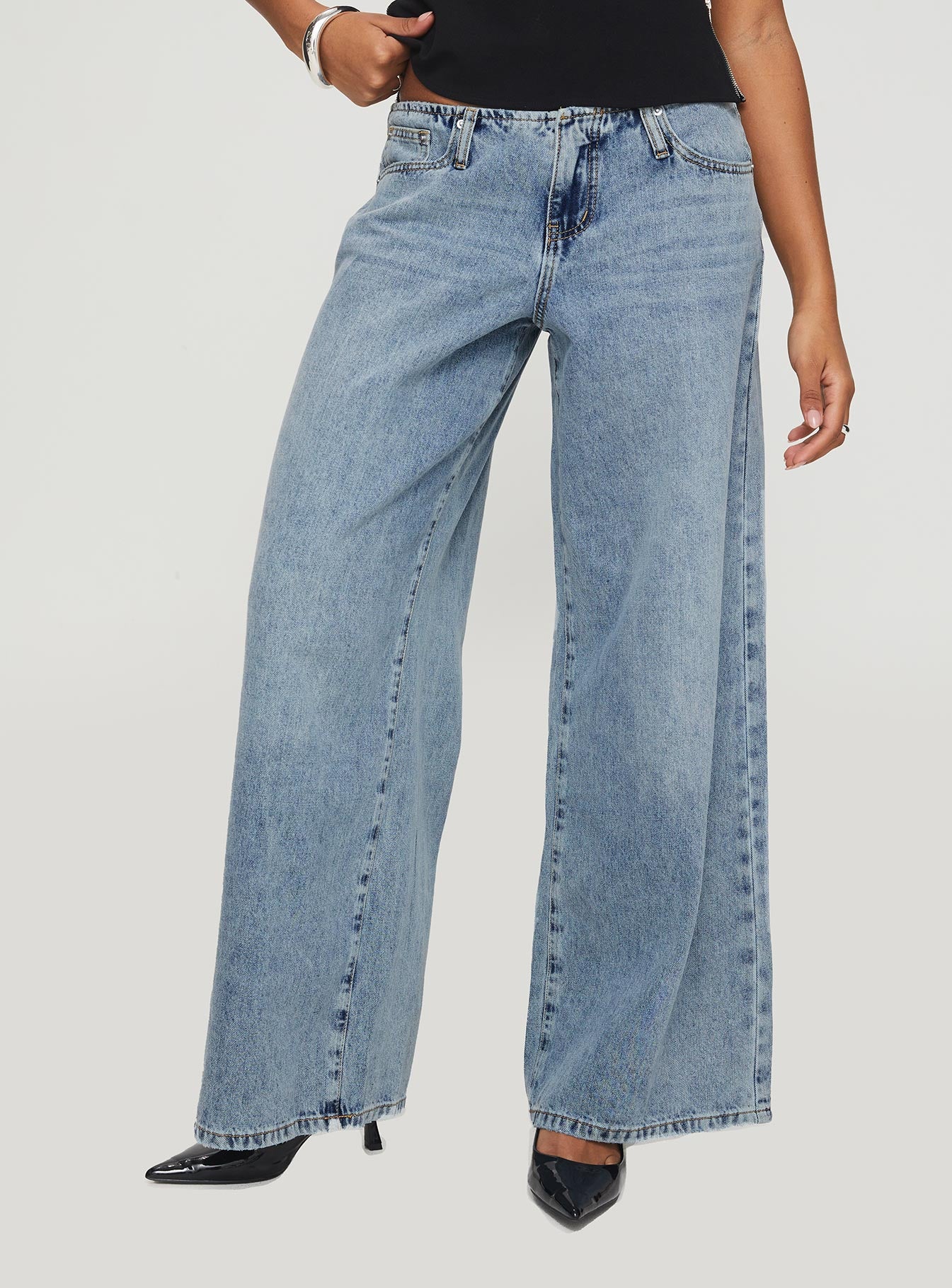 Mongo baggy jeans light wash