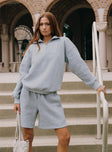 product Dream Fleece Quarter Zip Sweatshirt Grey Marle Princess Polly  Long 