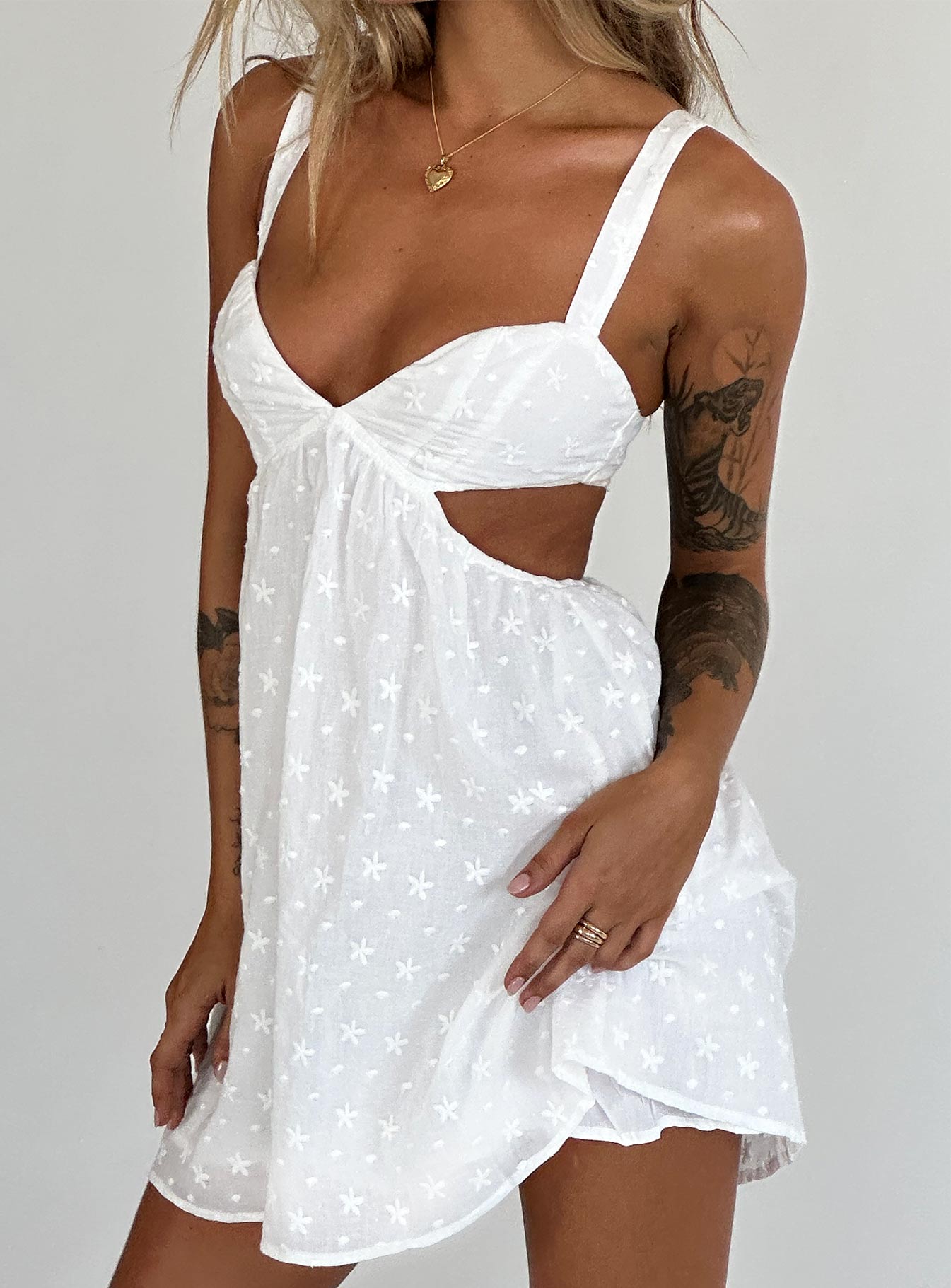 Khalia Mini Dress | White | Womens | Princess Polly Khalia Mini Dress | White | Womens | Princess Polly