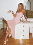 Bellair Mesh Maxi Dress Pink