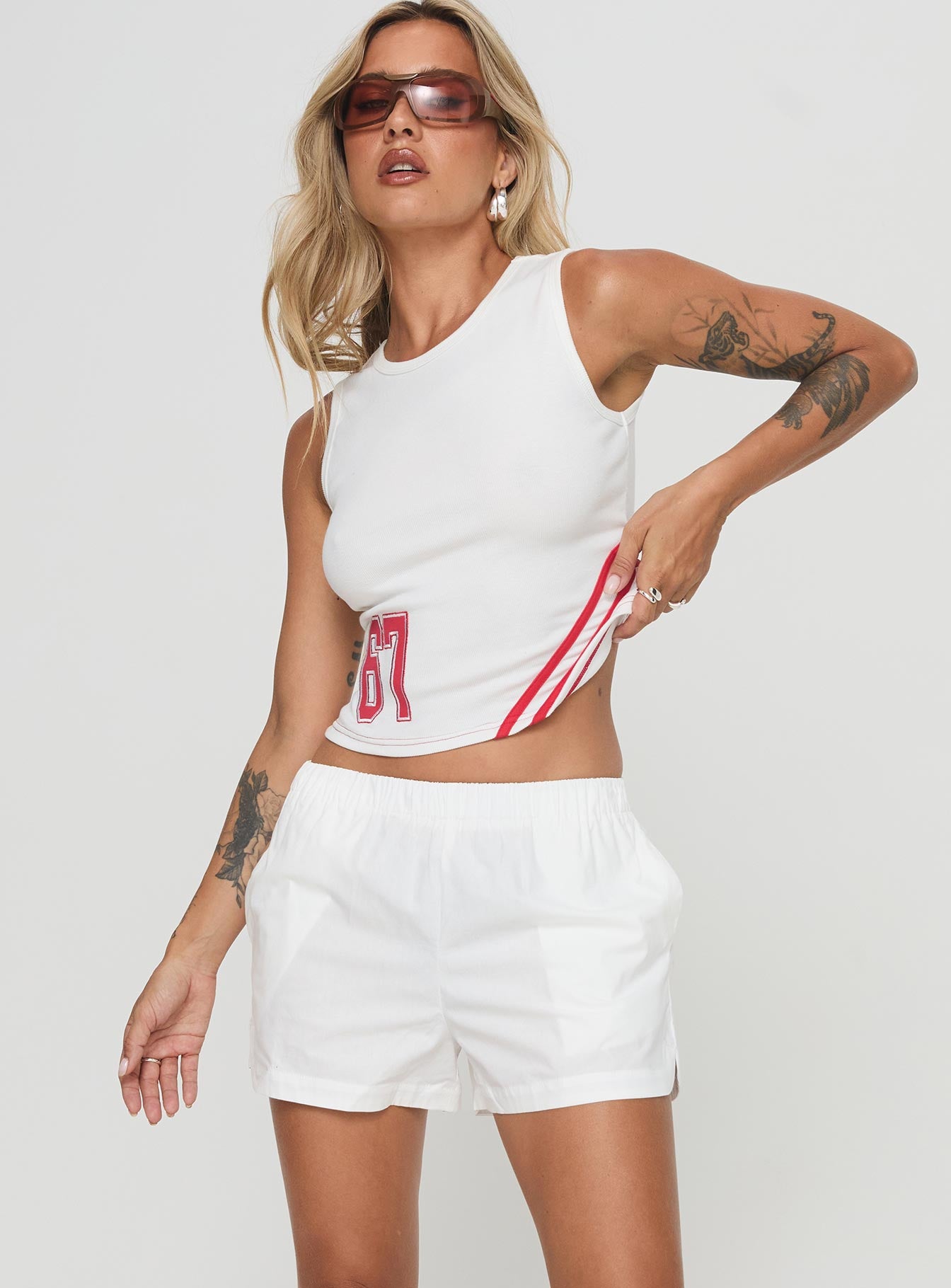 Sunkiss shorts white