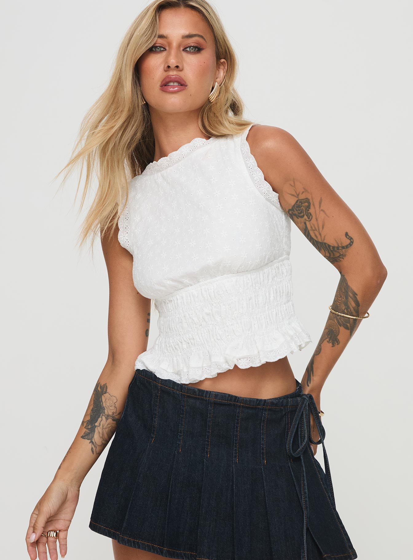 Asuka Top White | Princess Polly