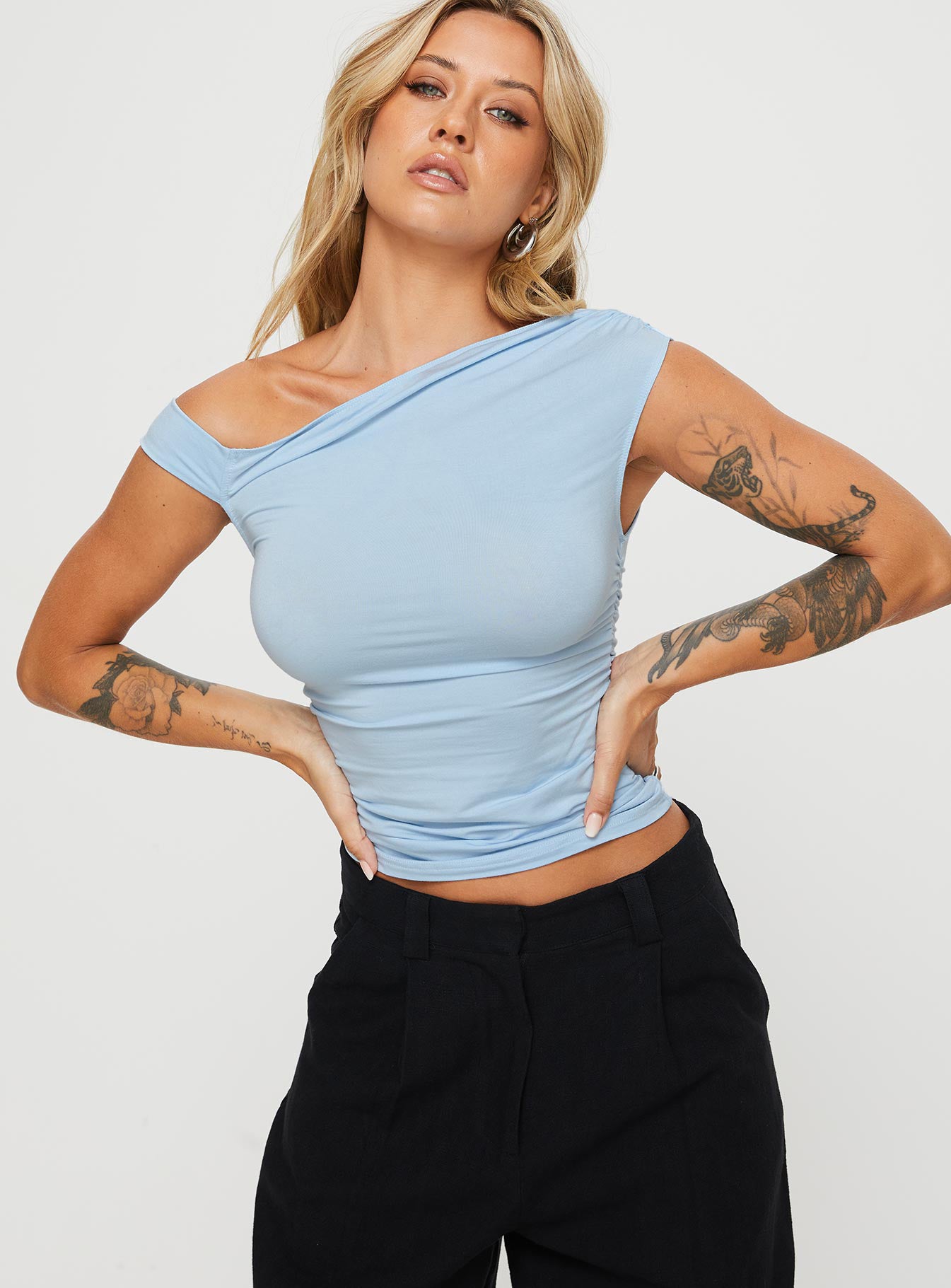 Beller top blue