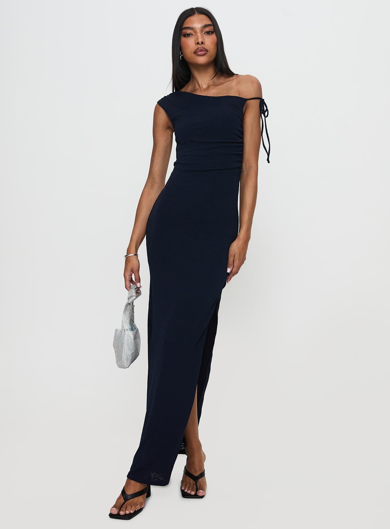 Paislee Asymmetrical Maxi Dress Navy | Princess Polly Paislee Asymmetrical Maxi Dress Navy | Princess Polly