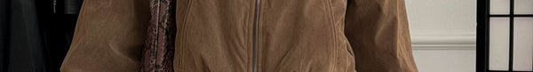 Princess Polly Mastery Faux Suede Bomber Jacket Brown