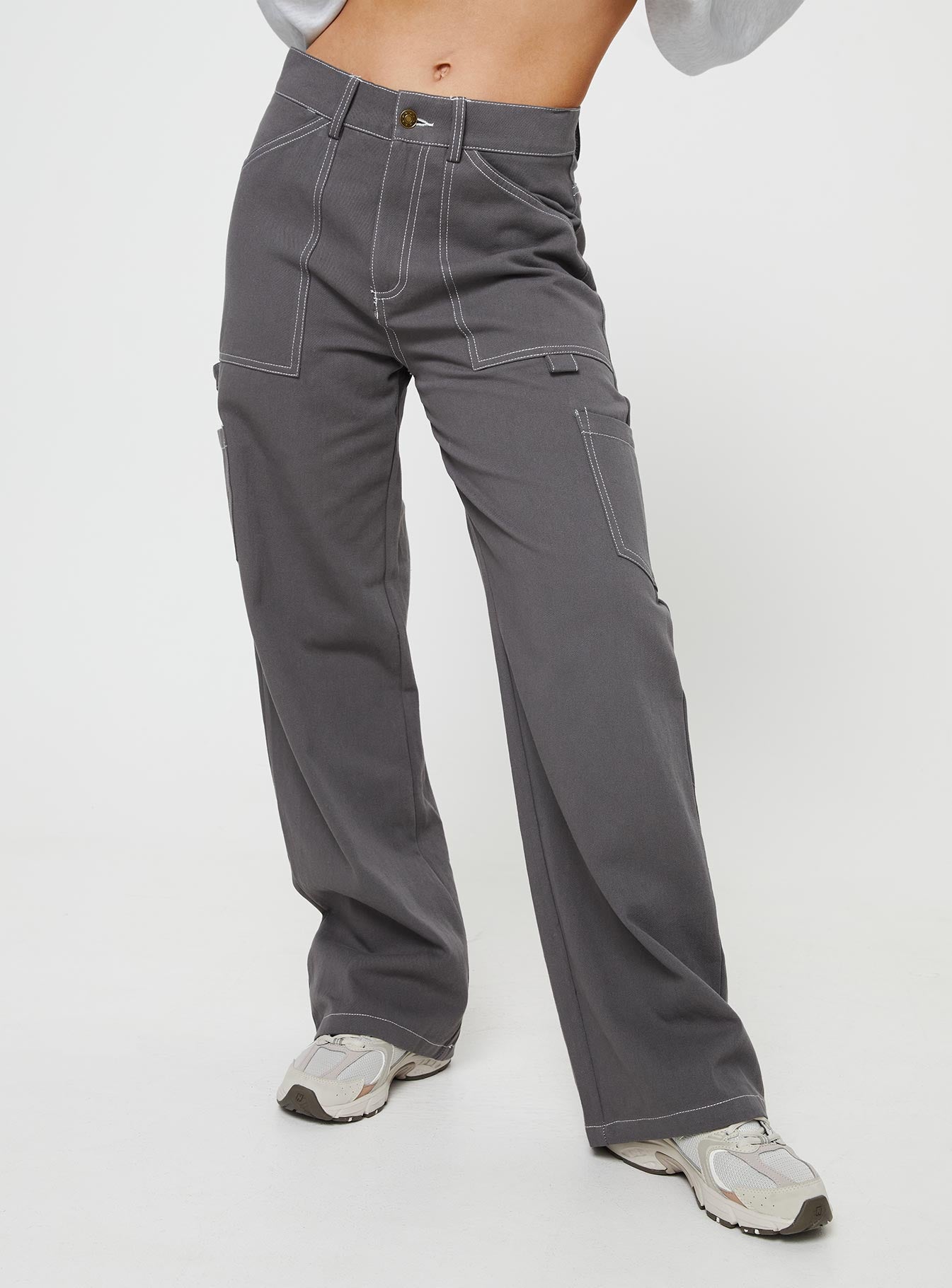 Hellier cargo pant slate