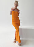 product Princess Polly Scoop Neck  Karyssa Rib Maxi Dress Orange