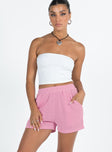 Whiston Shorts Pink Princess Polly high-rise 