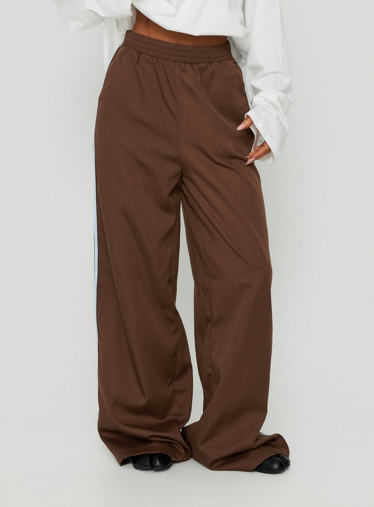 Fielder Track Pants Brown / Blue