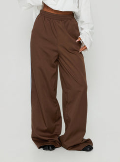 Fielder Track Pants Brown / Blue