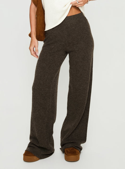Karee Knit Pants Brown