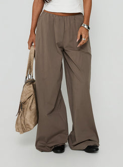Lunea Concealed Waistband Pants Mushroom Stripe