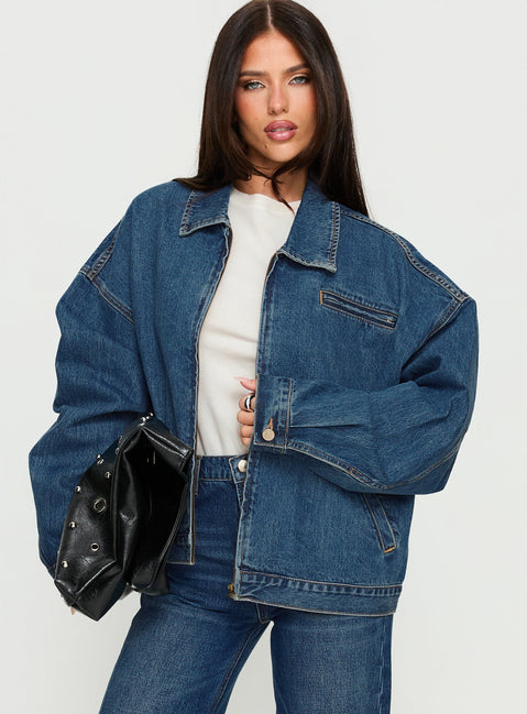Riina Bomber Jacket Denim