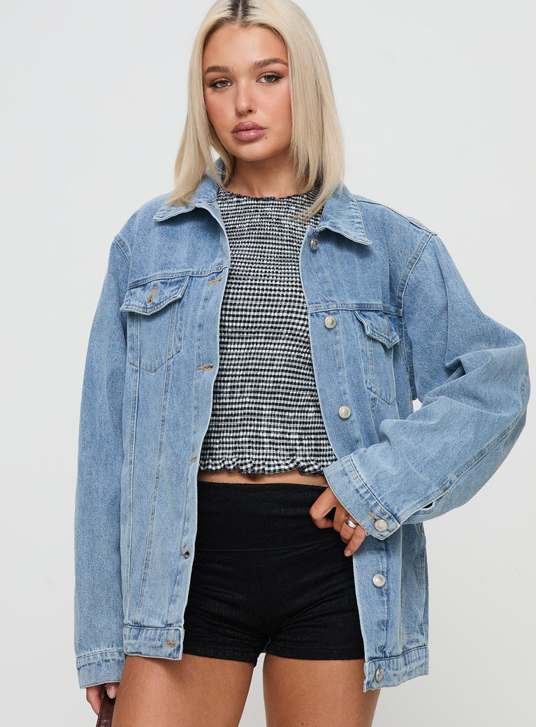 All You Need Denim Jacket Light Wash