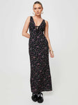 product Princess Polly Asymmetric Neckline  Marlita Maxi Dress Black