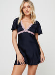 Princess Polly Plunger  Jaron Mini Dress Navy