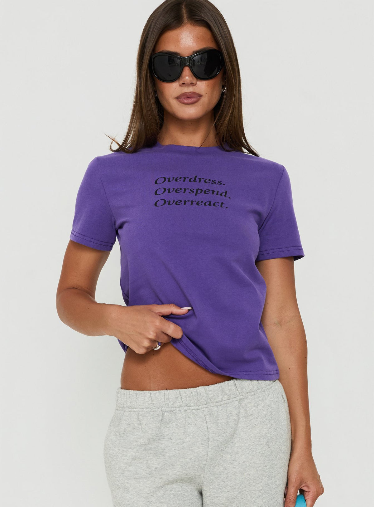 Overdressed Tee Grape