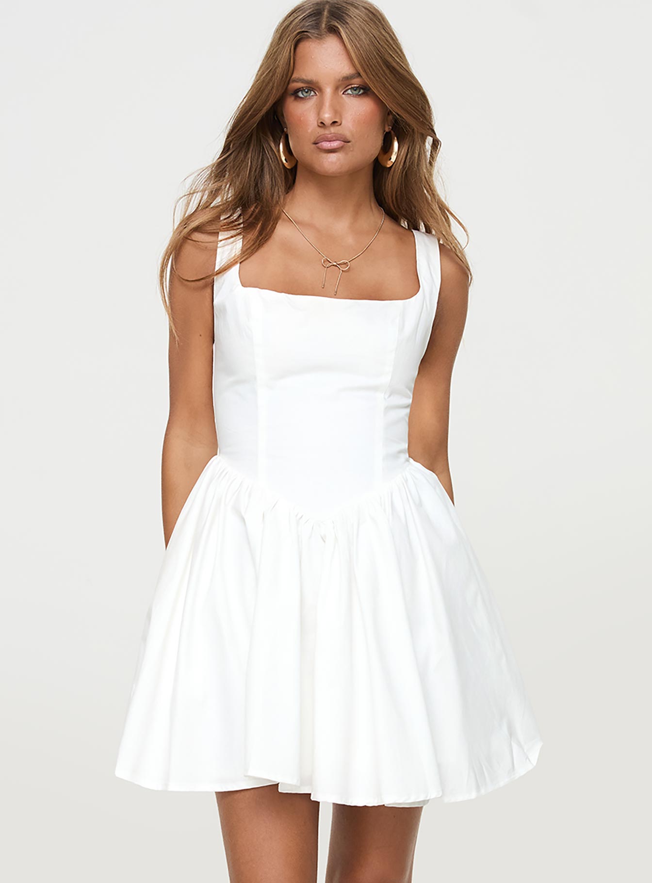 Straplie Mini Dress | White | Womens Straplie Mini Dress | White | Womens