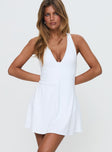 Challengers Active Halter Mini Dress White