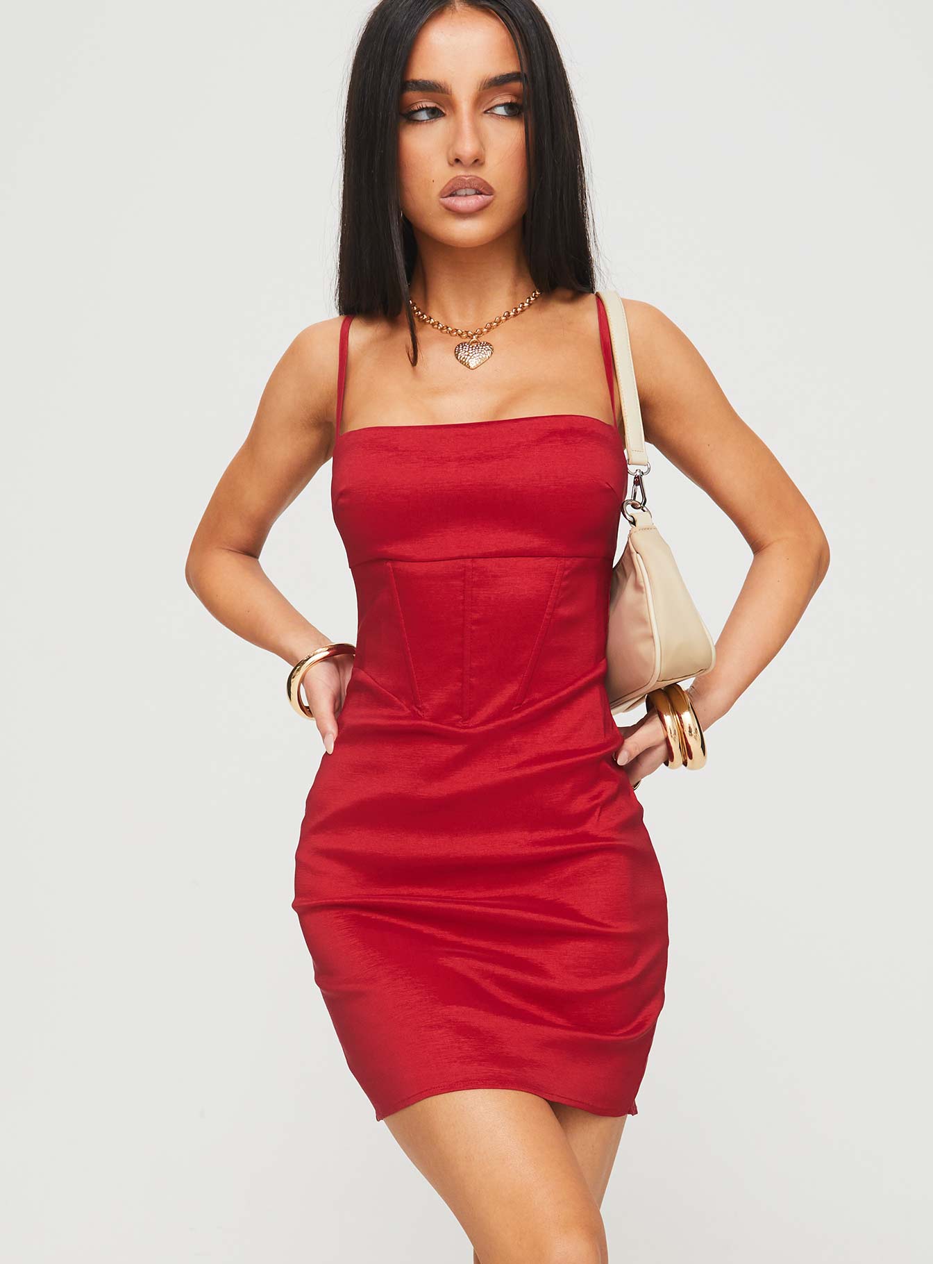 Warrander mini dress red