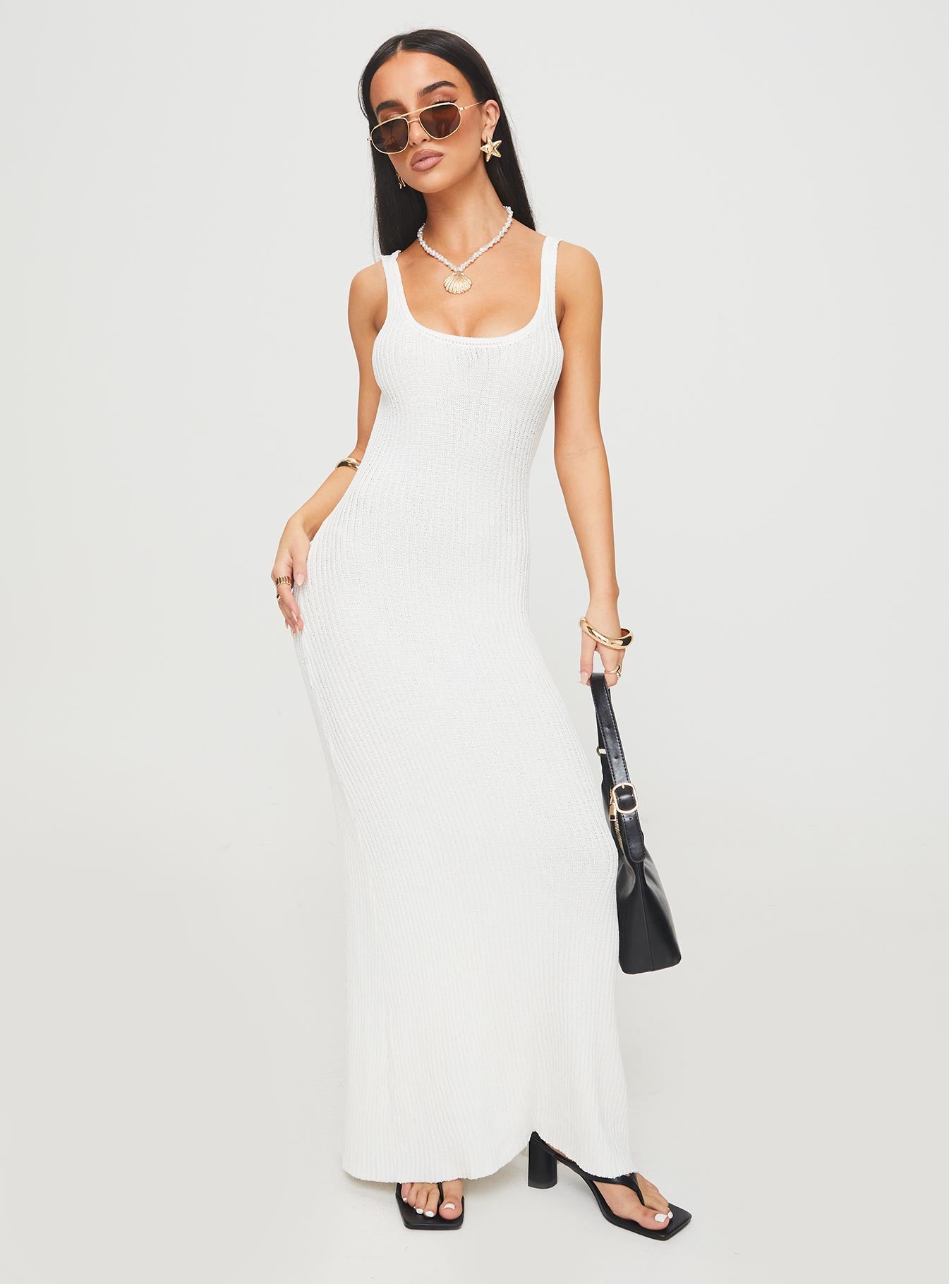 Spirited maxi dress white