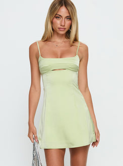 Powell Mini Dress Sage Green