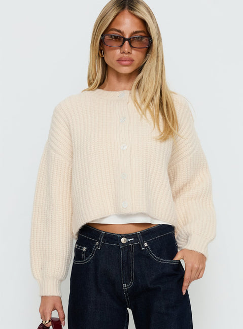 Hadly Knit Cardigan Cream