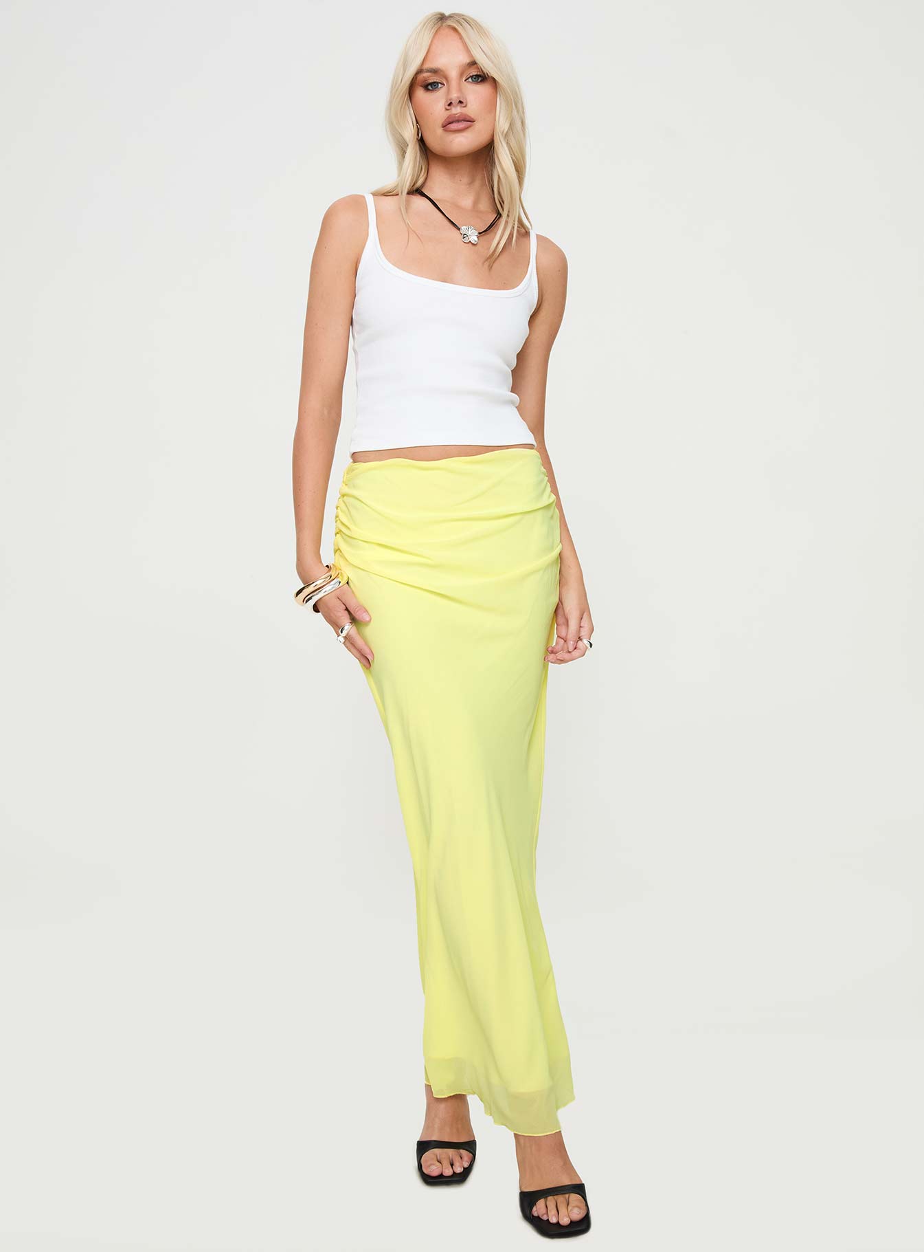 Herrera maxi skirt yellow