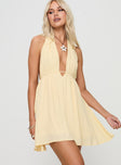 Saddler Mini Dress Lemon