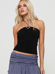 Rhomani Strapless Top Black