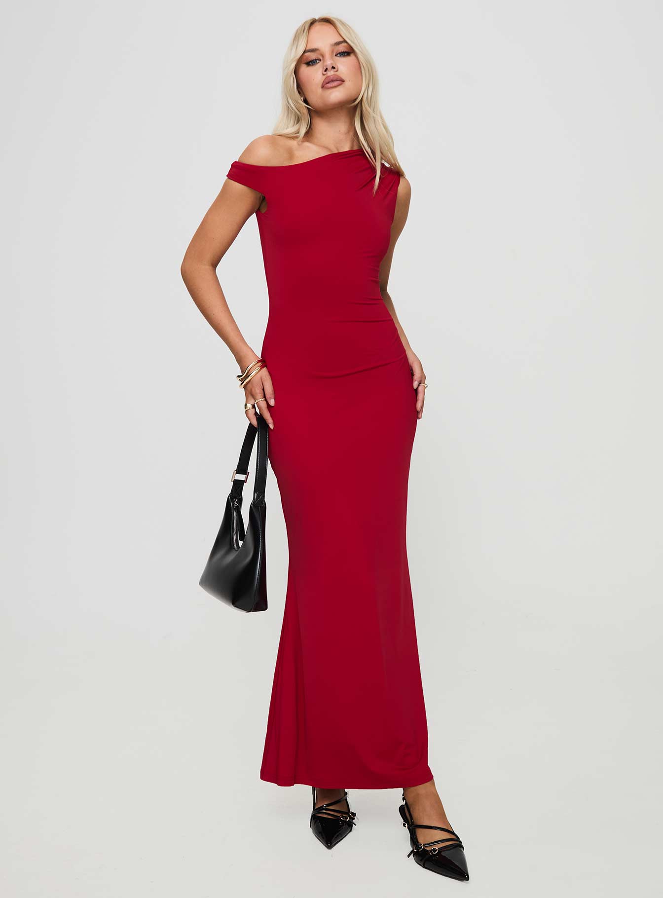 Beller maxi dress red